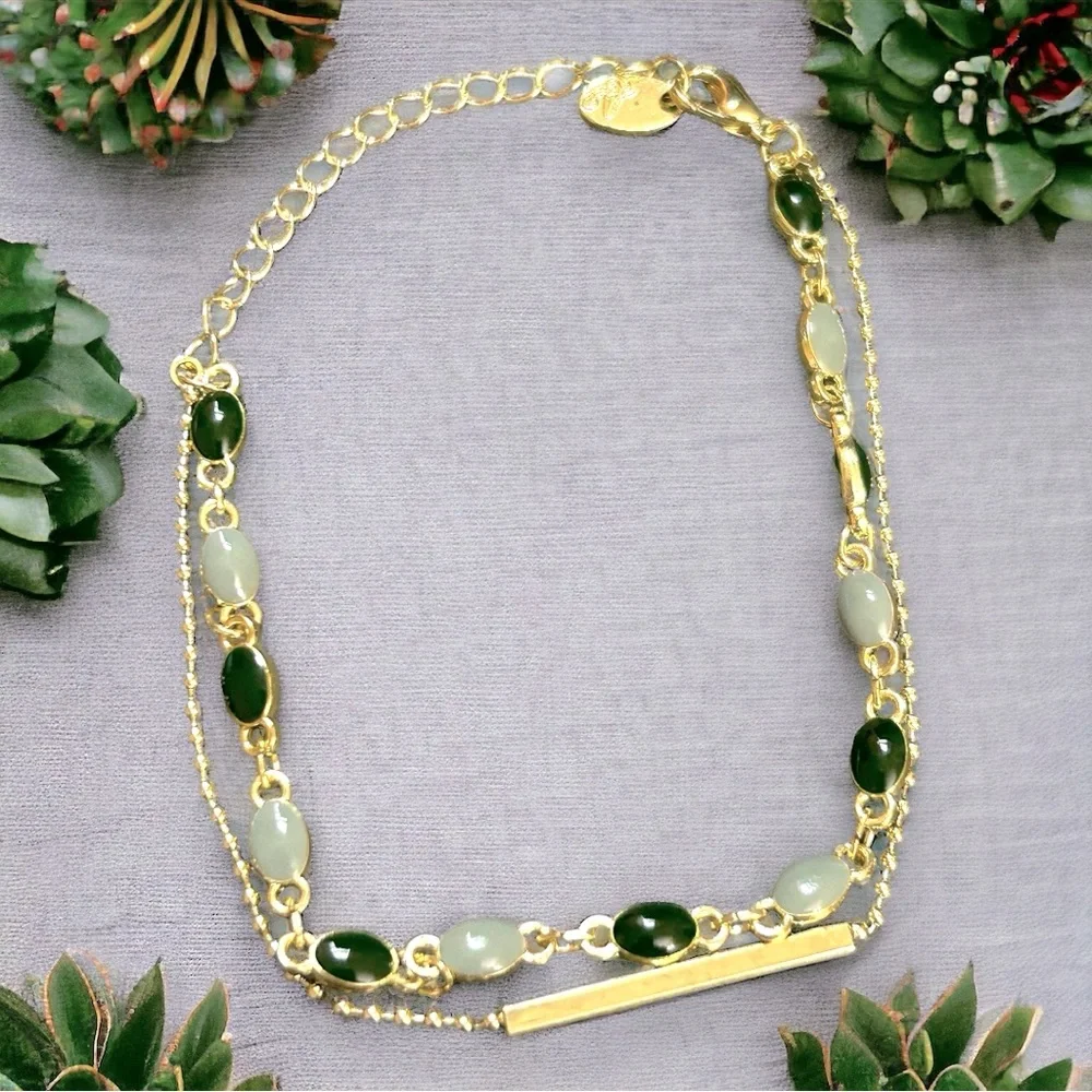 Gold Layered Beaded Bracelet - Picture 1 of 7